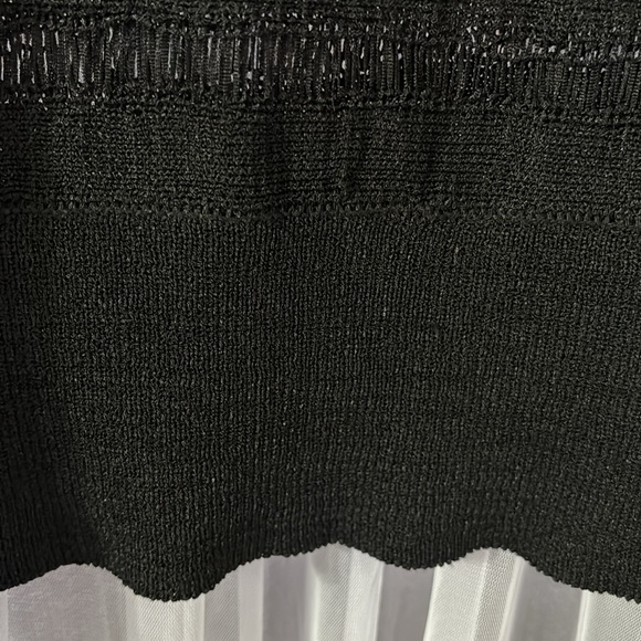 Sassy and sexy black sweater top!  See through!  Lots of stretch! - Picture 6 of 7